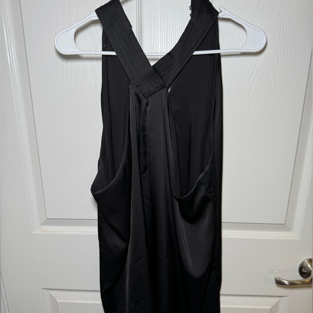 Express Satin Black Blouse